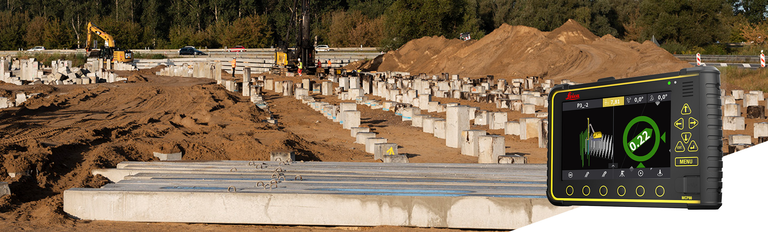 Leica iCON iRP3 – Kazık Çakma Makinesi Çözümü