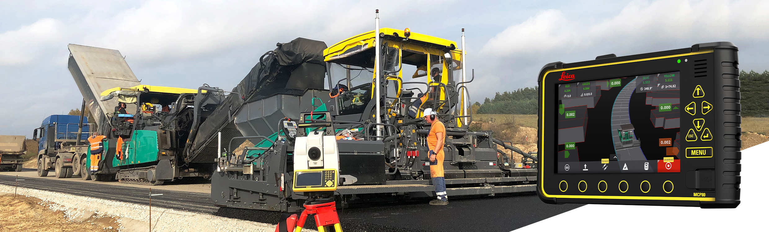 Leica iCON pave asfalt