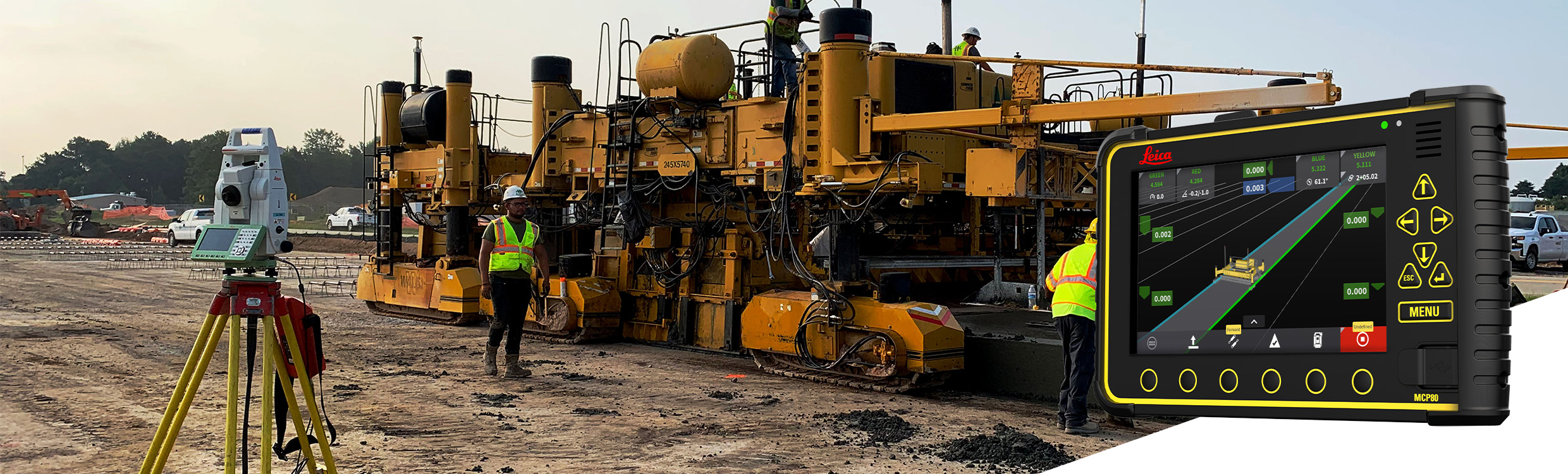 Leica iCON pave beton